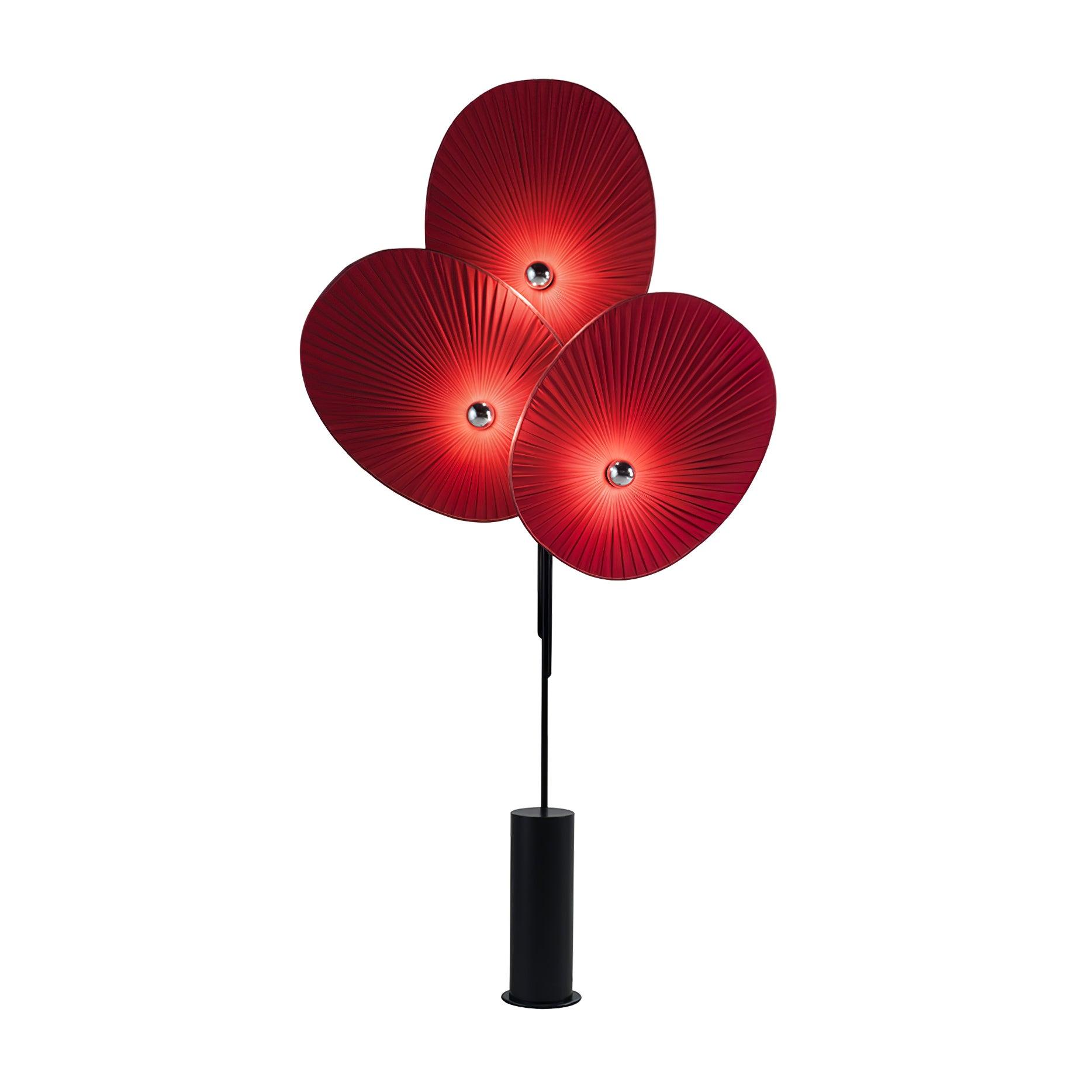 Scarlet Petal Fabric Floor Lamp - Letslighting