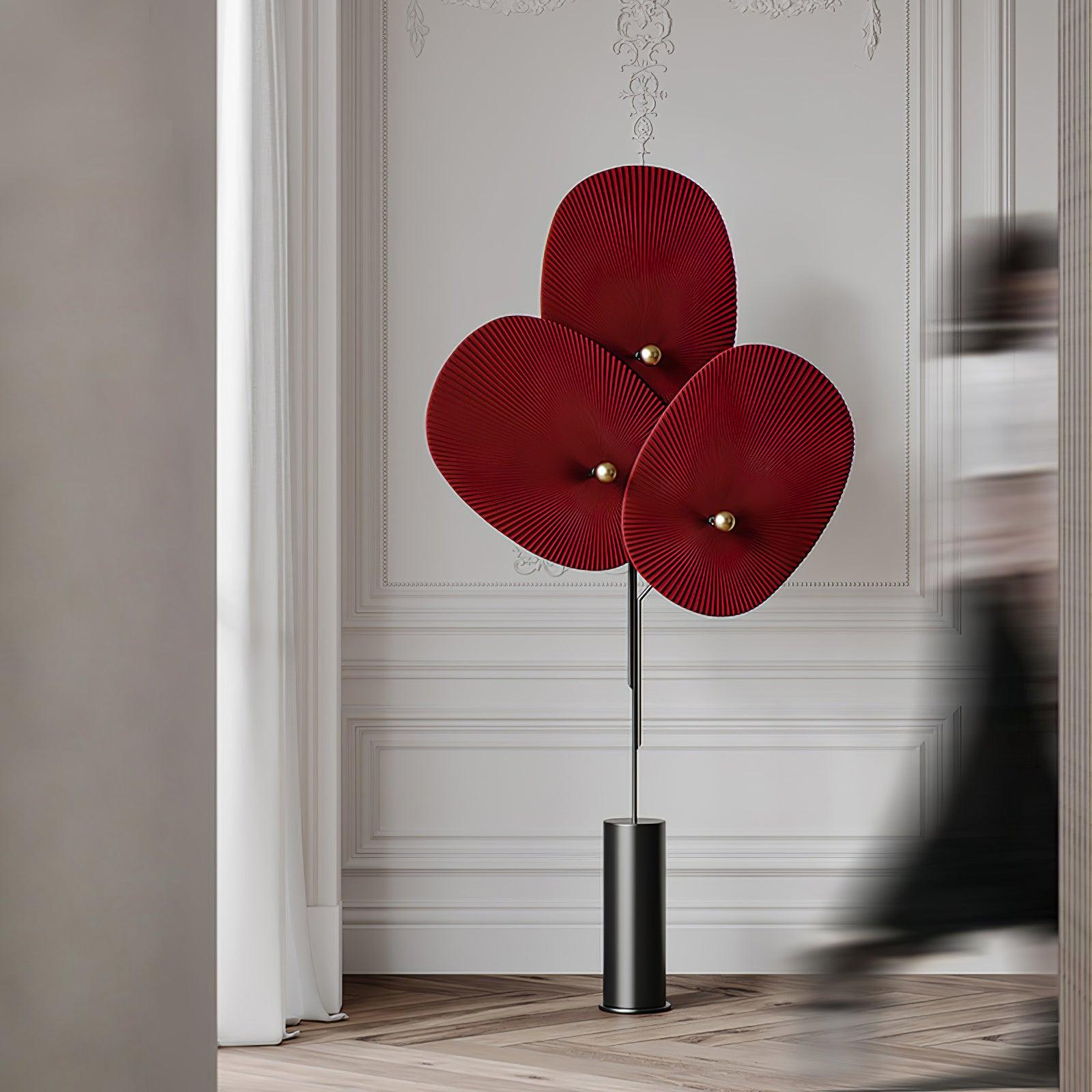 Scarlet Petal Fabric Floor Lamp - Letslighting