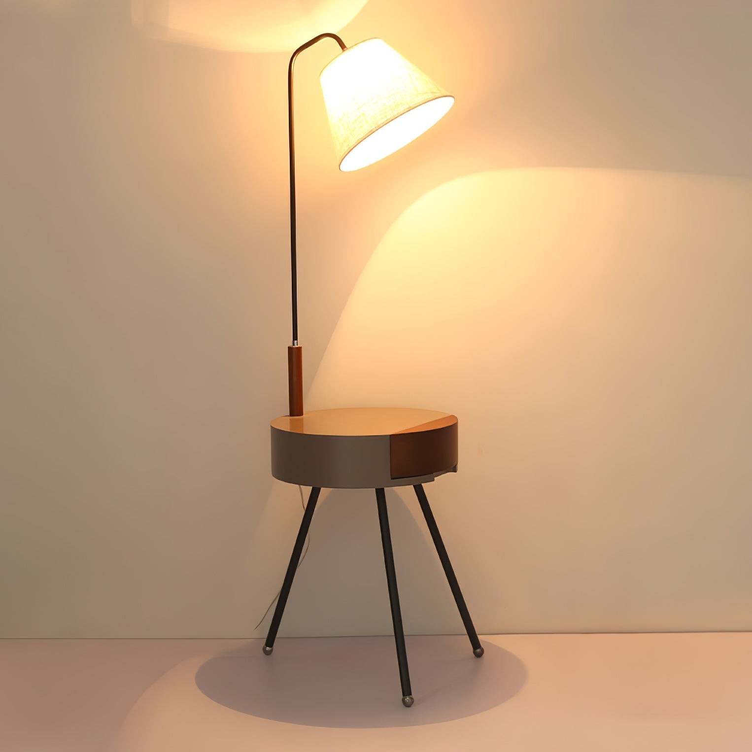Lumo Tripod Fabric Floor Lamp - Letslighting