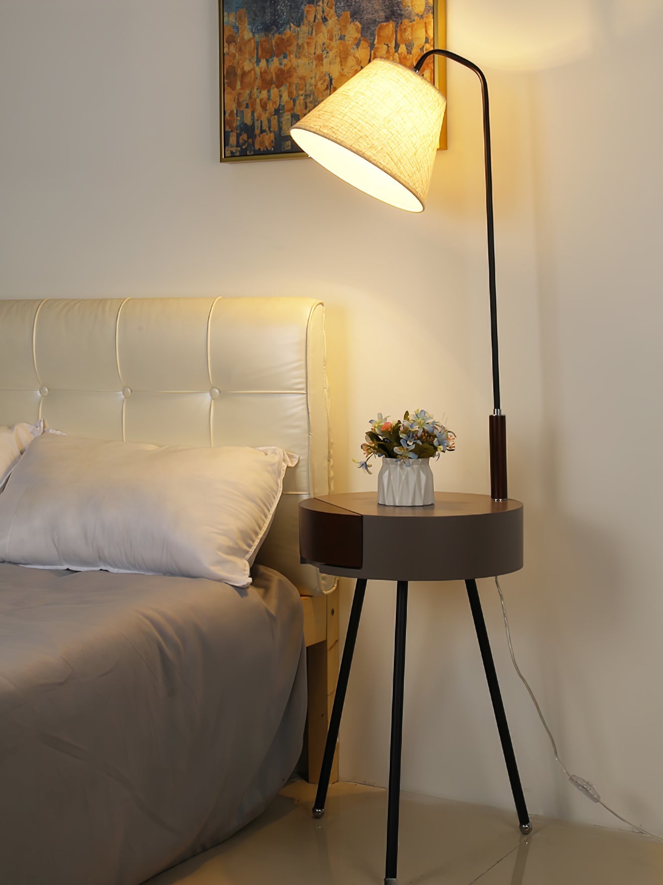 Lumo Tripod Fabric Floor Lamp - Letslighting