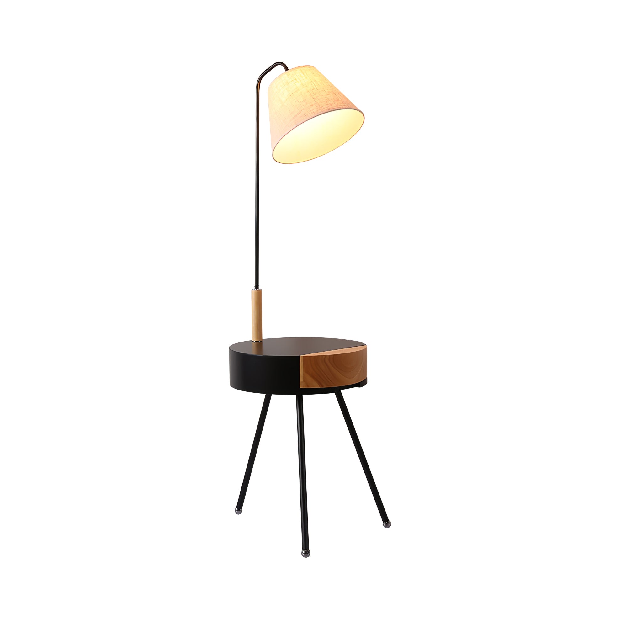 Lumo Tripod Fabric Floor Lamp - Letslighting