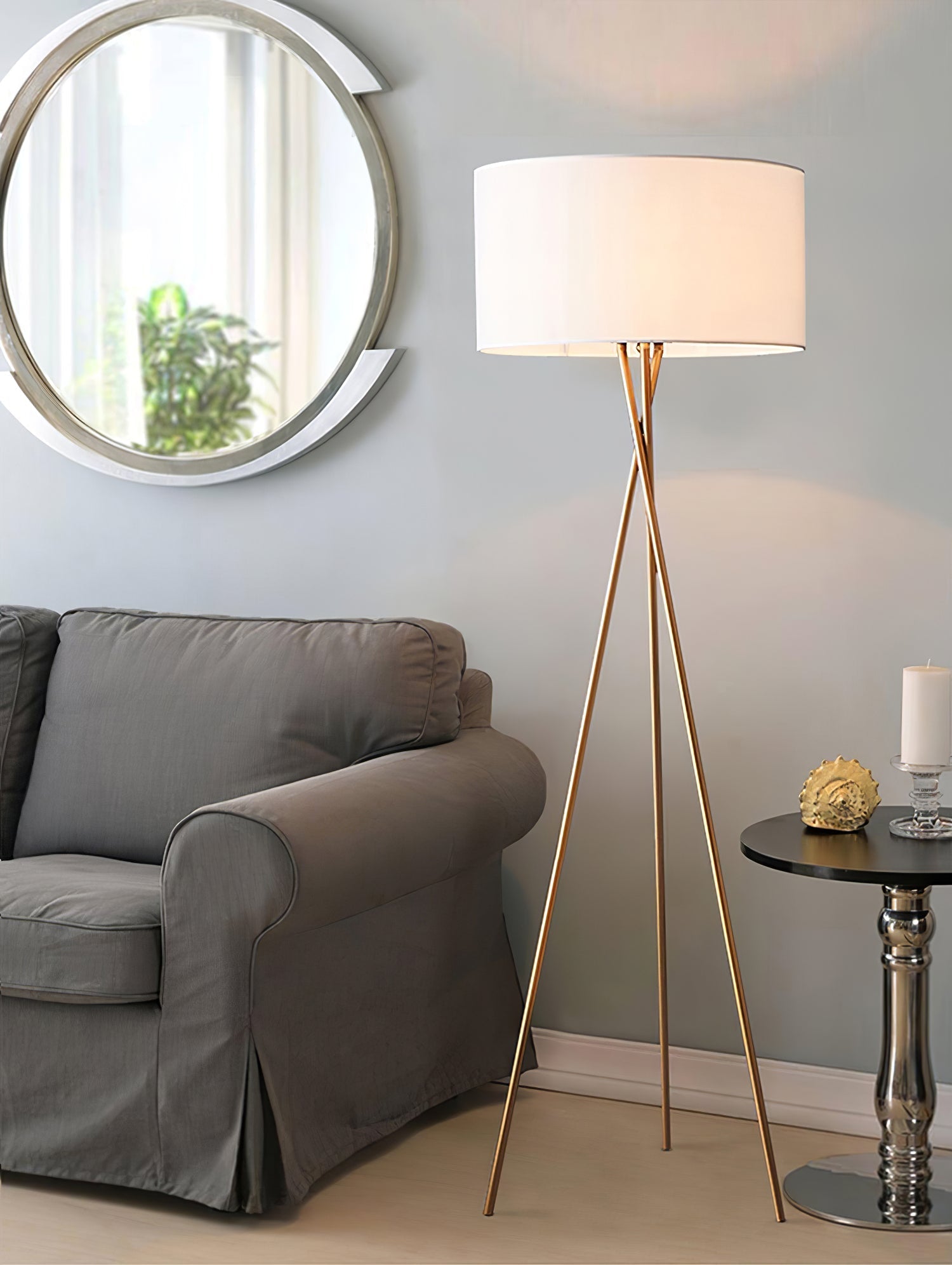 Zander Minimalist Fabric Floor Lamp - Letslighting