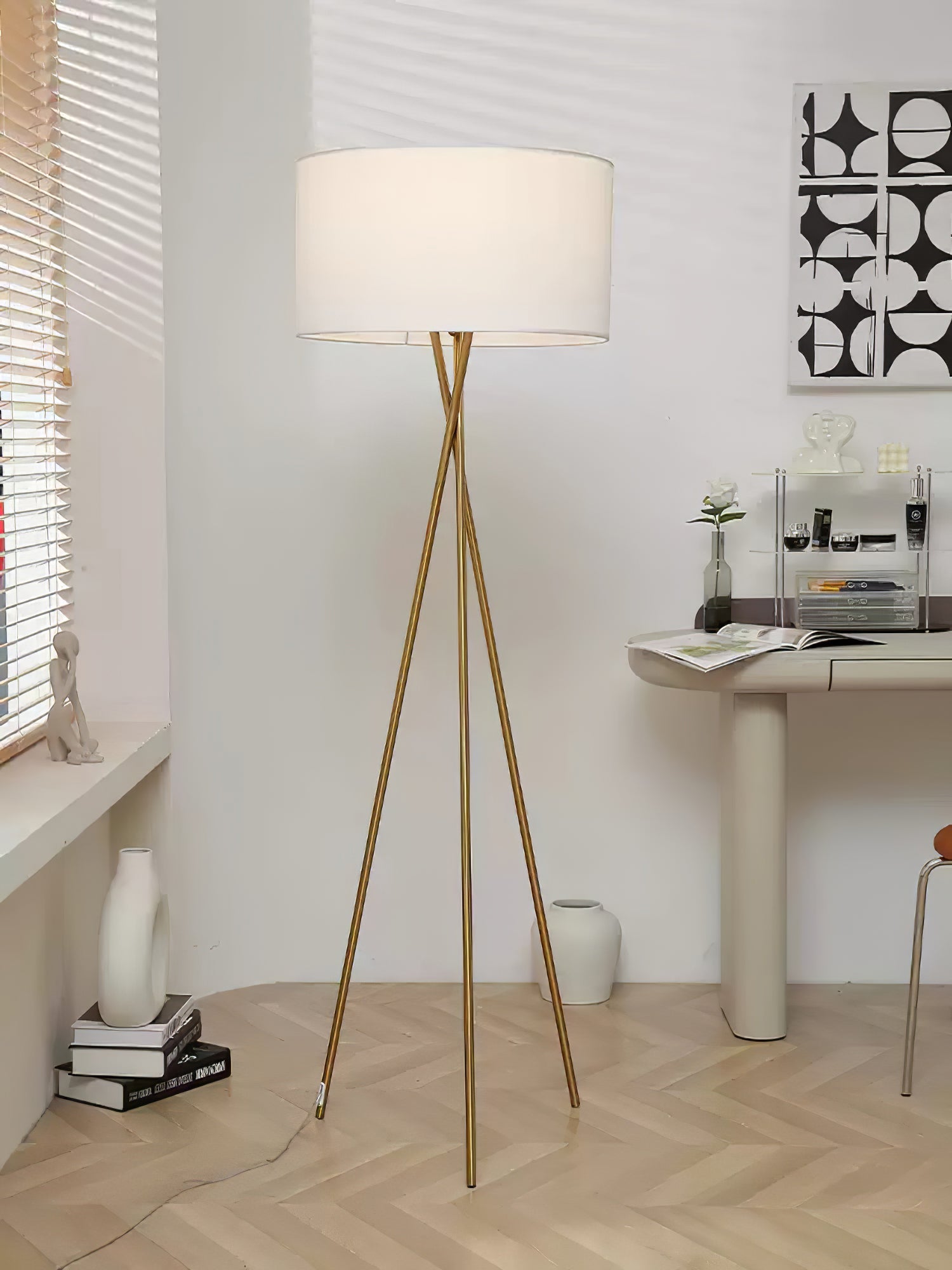 Zander Minimalist Fabric Floor Lamp - Letslighting