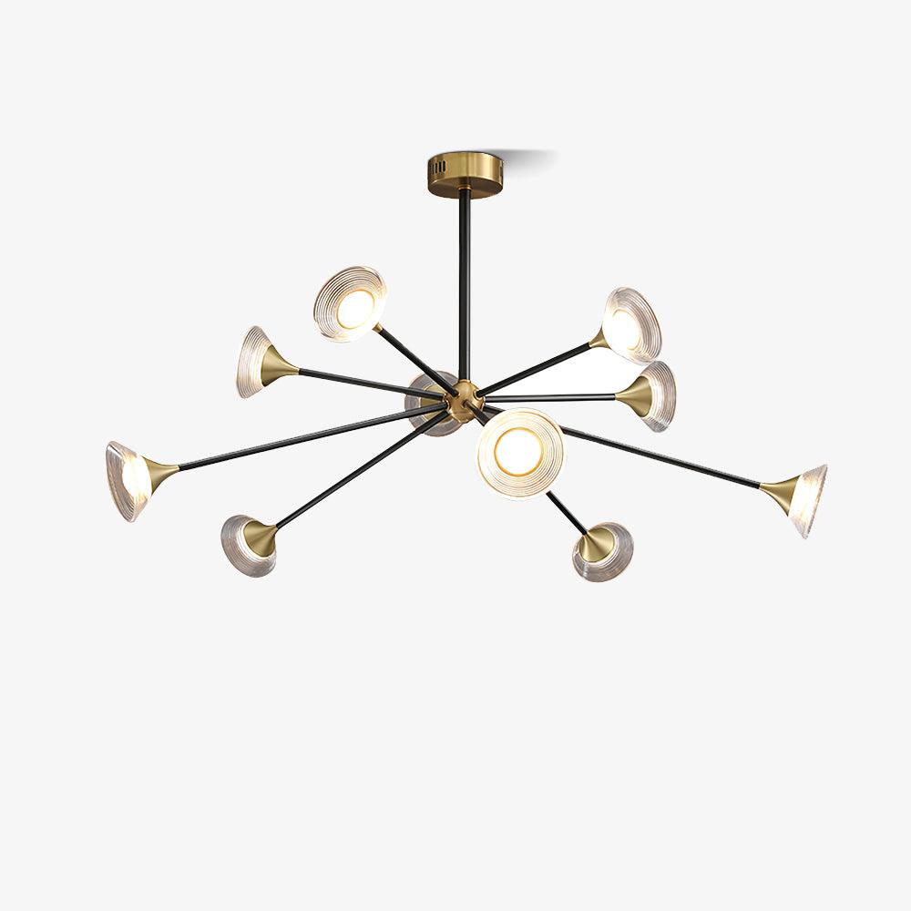 Myzoraris Mid Century Modern Glass Chandelier - Letslighting