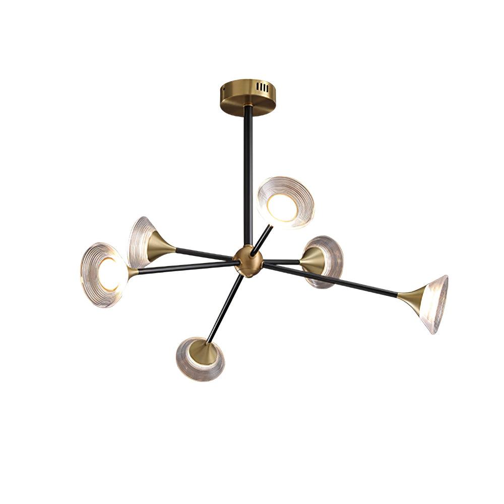 Myzoraris Mid Century Modern Glass Chandelier - Letslighting
