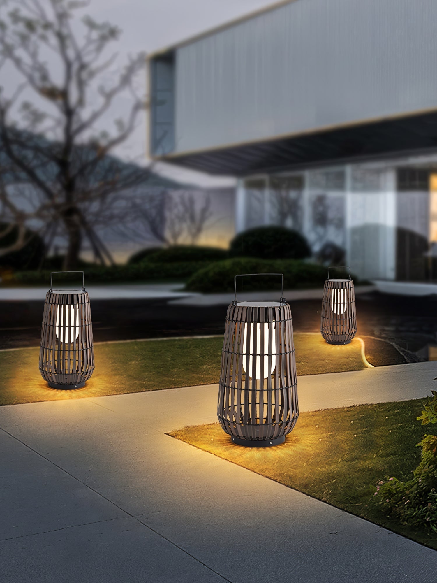 Veshael Tropic Braid Lantern Outdoor Lamp - Letslighting