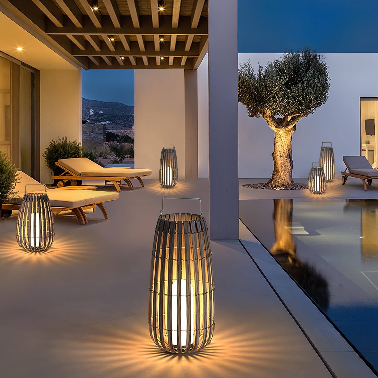 Veshael Tropic Braid Lantern Outdoor Lamp - Letslighting