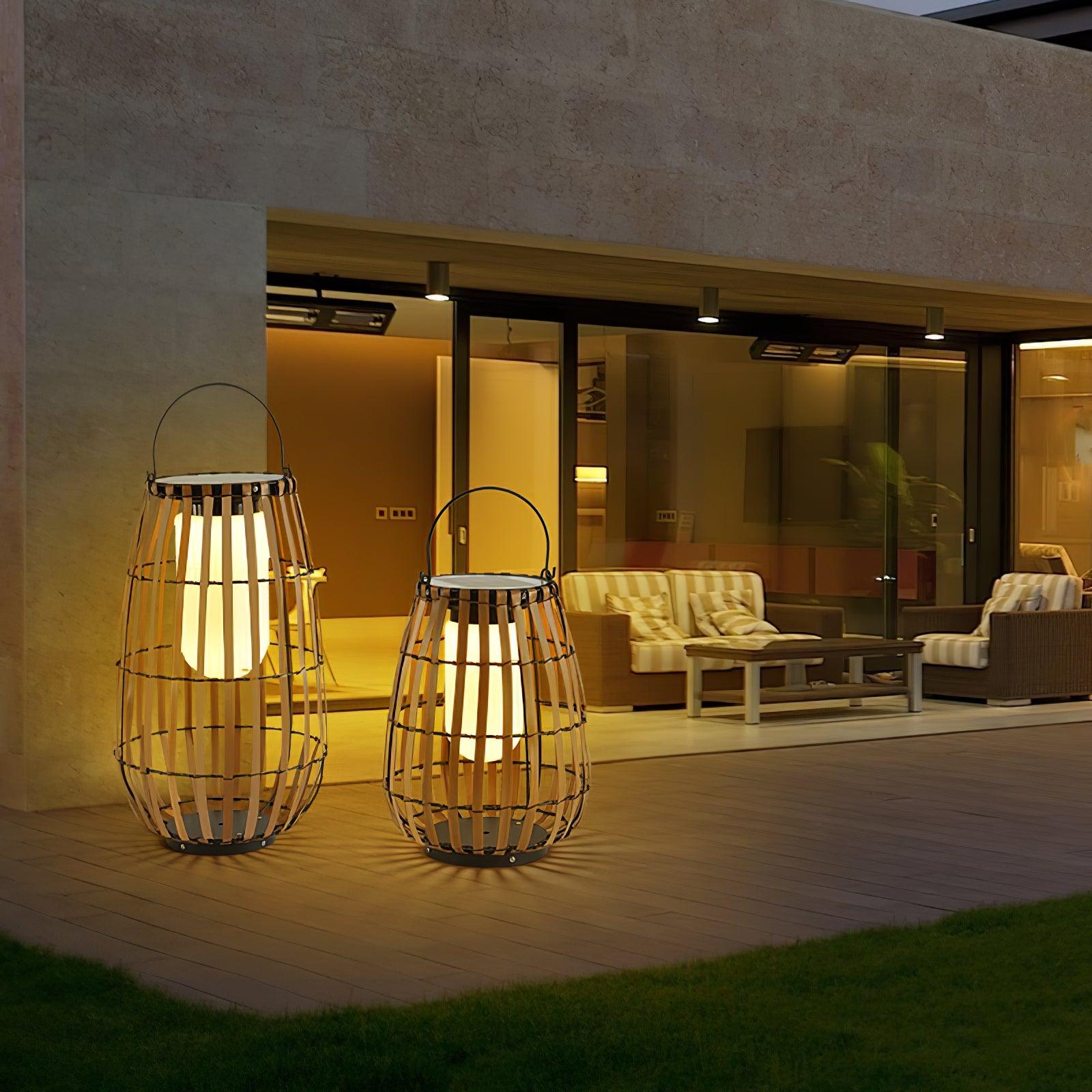 Veshael Tropic Braid Lantern Outdoor Lamp - Letslighting
