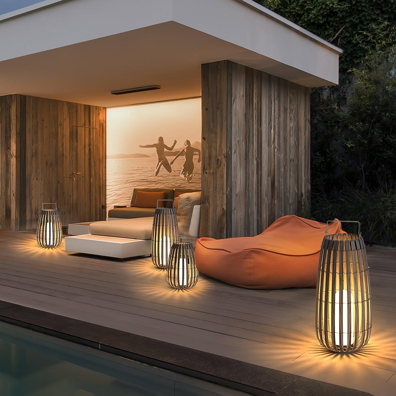 Veshael Tropic Braid Lantern Outdoor Lamp - Letslighting