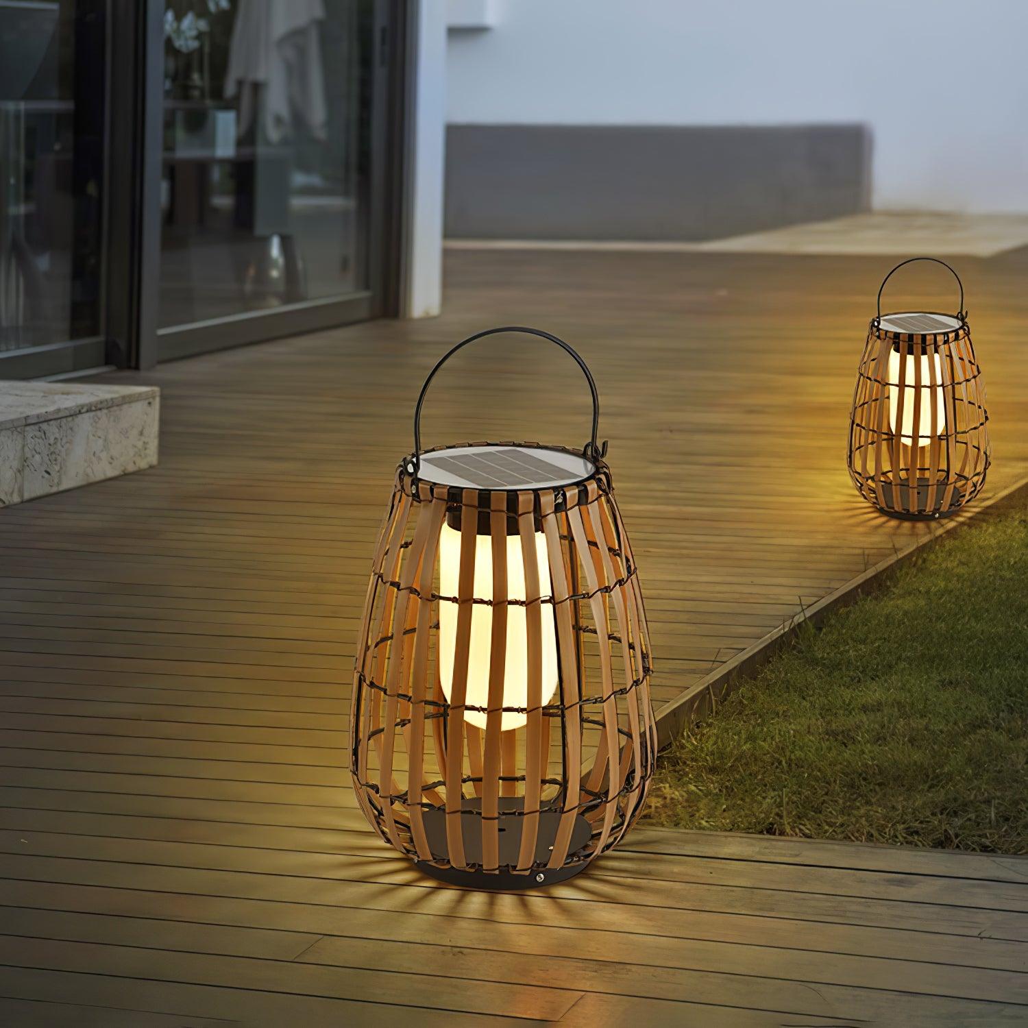 Veshael Tropic Braid Lantern Outdoor Lamp - Letslighting