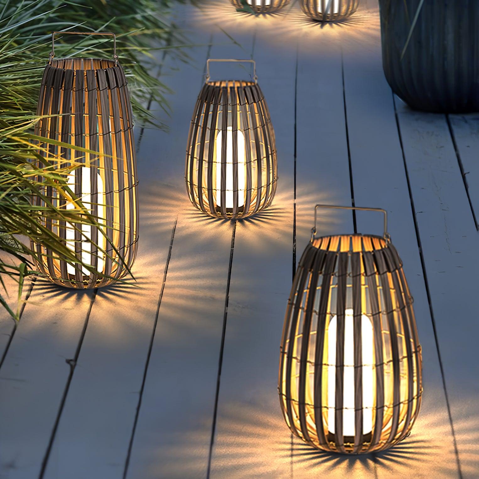 Veshael Tropic Braid Lantern Outdoor Lamp - Letslighting