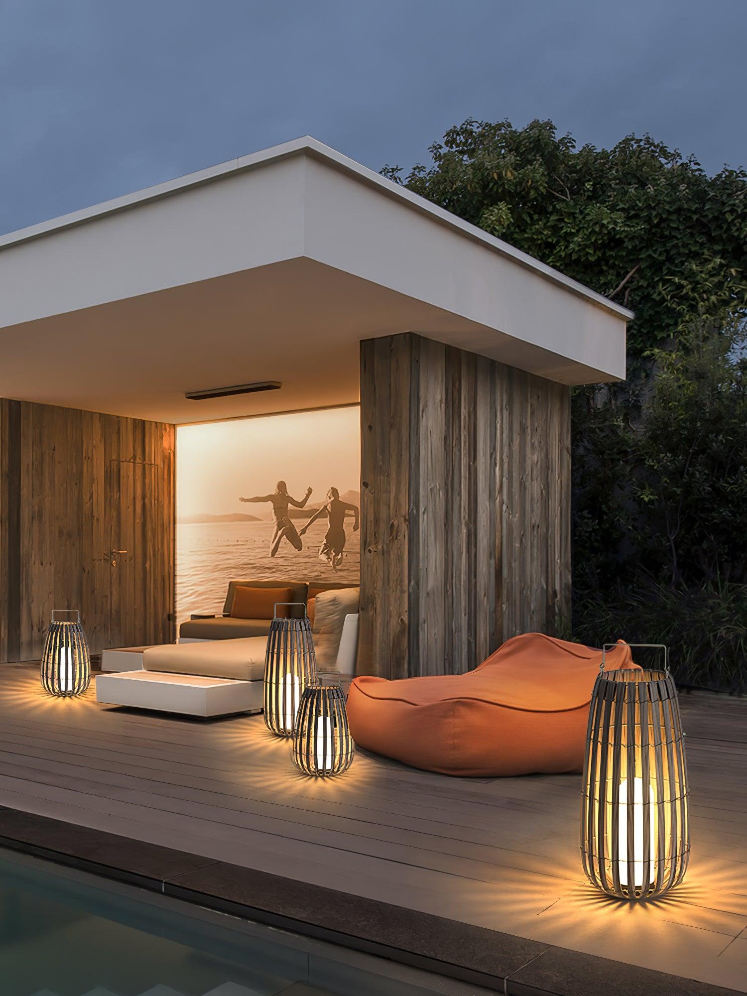 Veshael Tropic Braid Lantern Outdoor Lamp - Letslighting