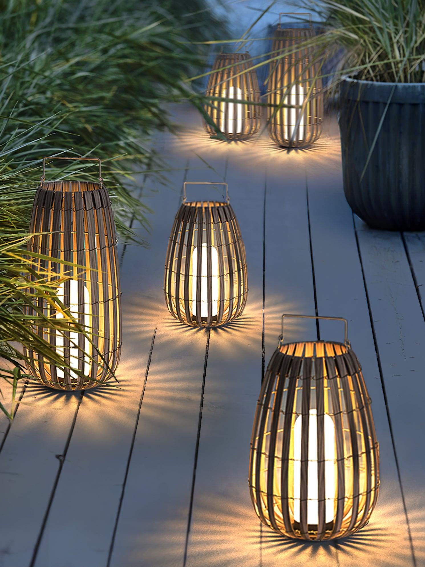 Veshael Tropic Braid Lantern Outdoor Lamp - Letslighting