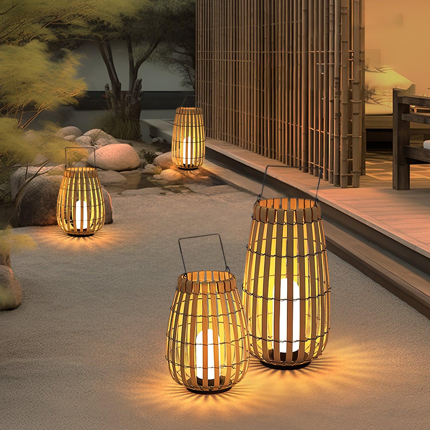 Veshael Tropic Braid Lantern Outdoor Lamp - Letslighting