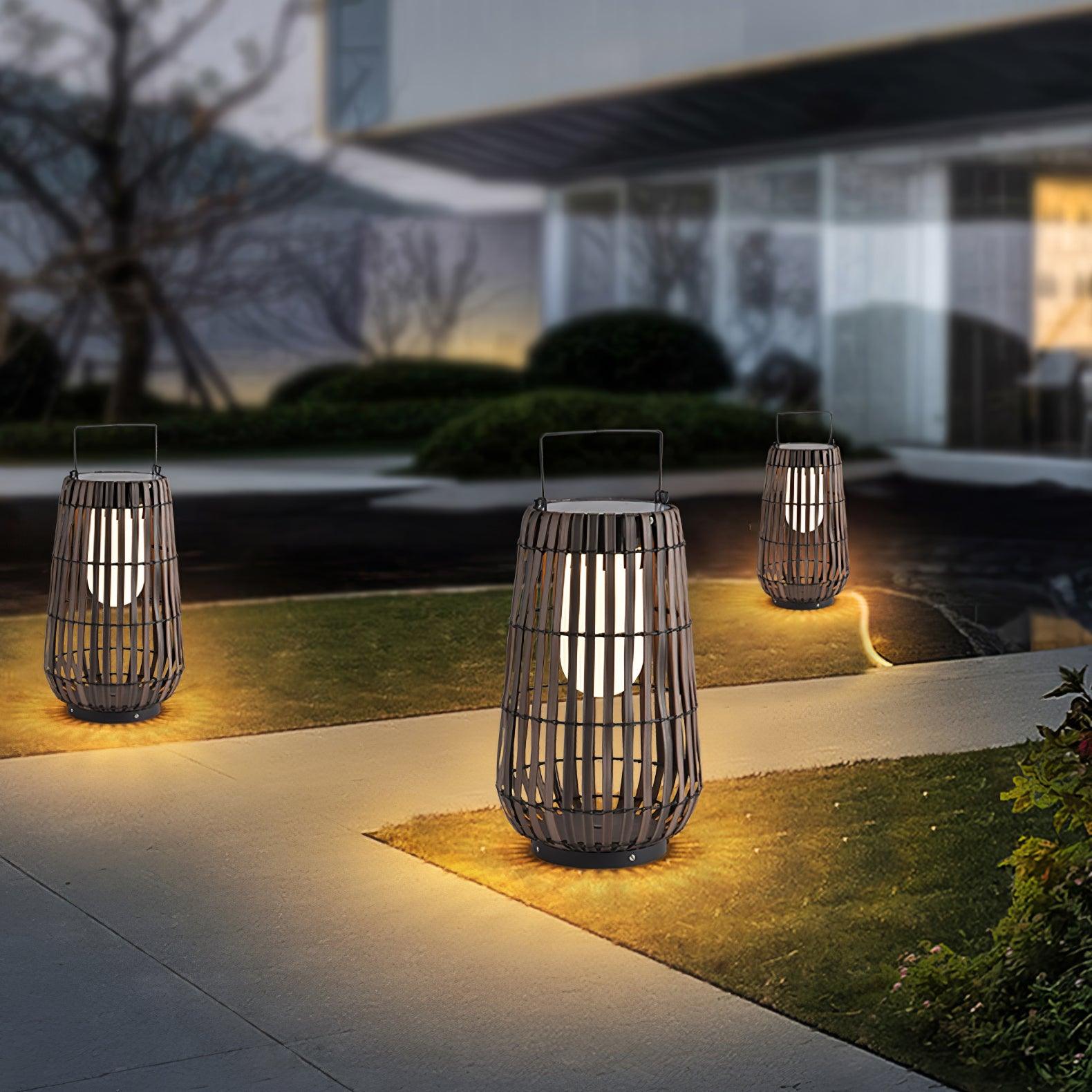 Veshael Tropic Braid Lantern Outdoor Lamp - Letslighting