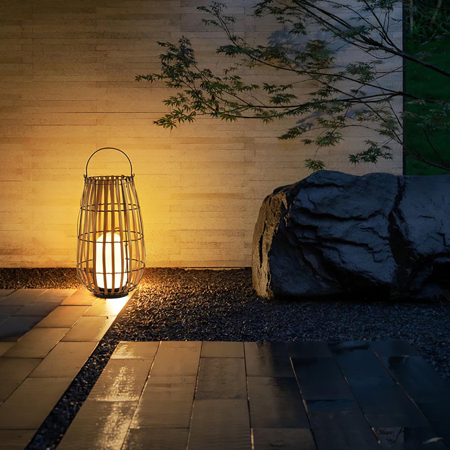 Veshael Tropic Braid Lantern Outdoor Lamp - Letslighting
