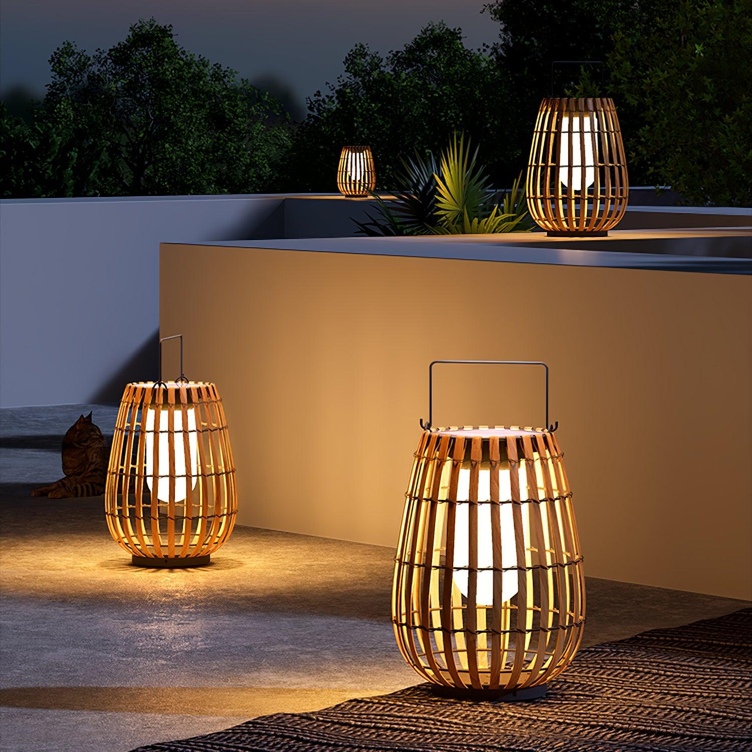 Veshael Tropic Braid Lantern Outdoor Lamp - Letslighting