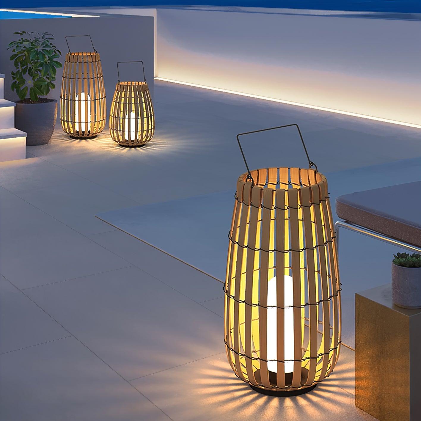 Veshael Tropic Braid Lantern Outdoor Lamp - Letslighting