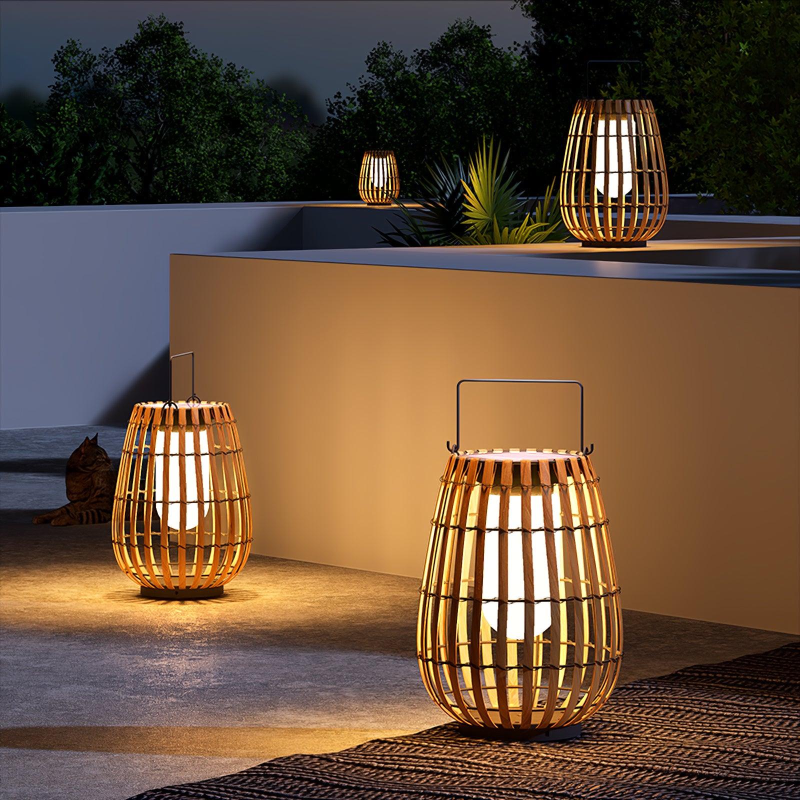 Veshael Tropic Braid Lantern Outdoor Lamp - Letslighting