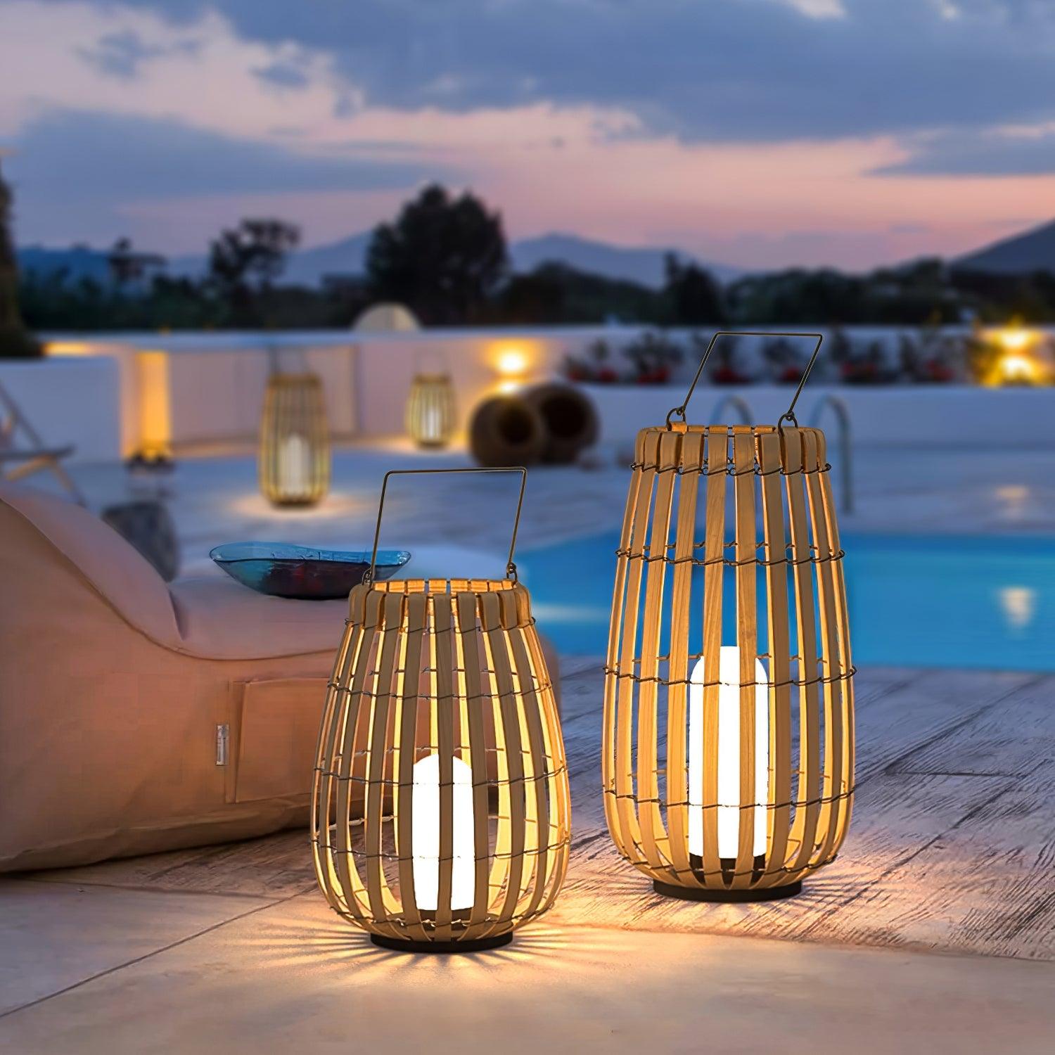 Veshael Tropic Braid Lantern Outdoor Lamp - Letslighting