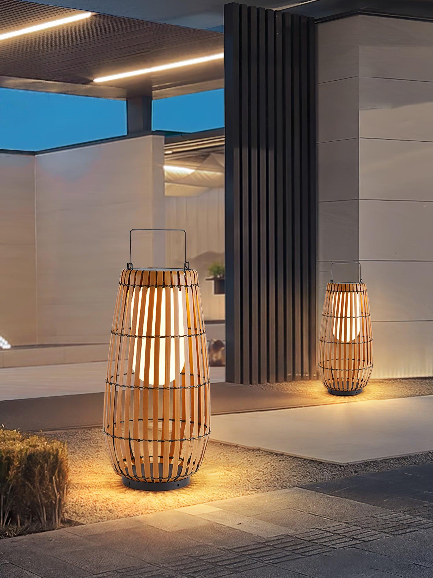Veshael Tropic Braid Lantern Outdoor Lamp - Letslighting