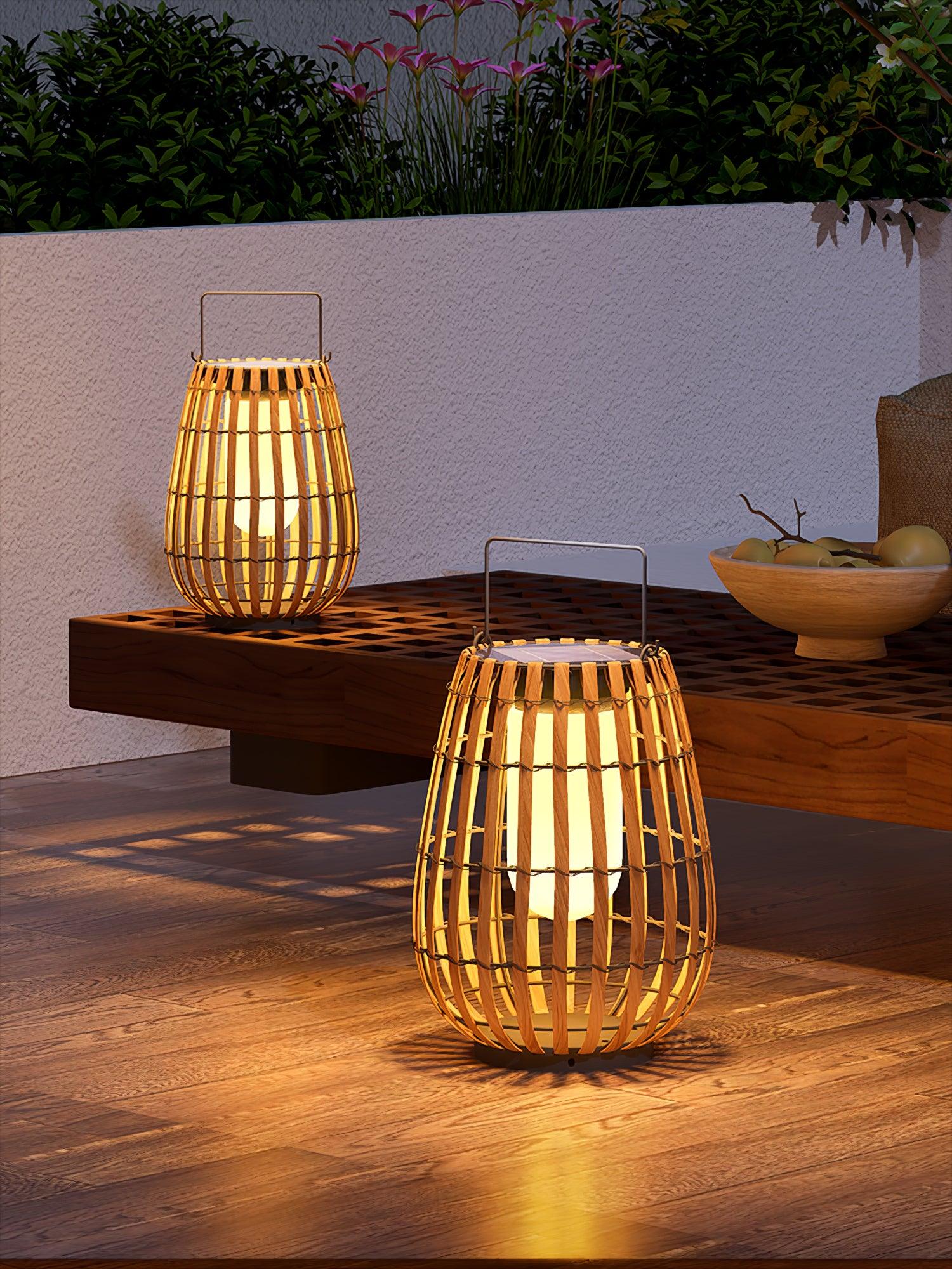 Veshael Tropic Braid Lantern Outdoor Lamp - Letslighting