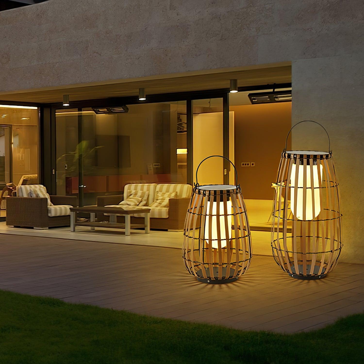 Veshael Tropic Braid Lantern Outdoor Lamp - Letslighting