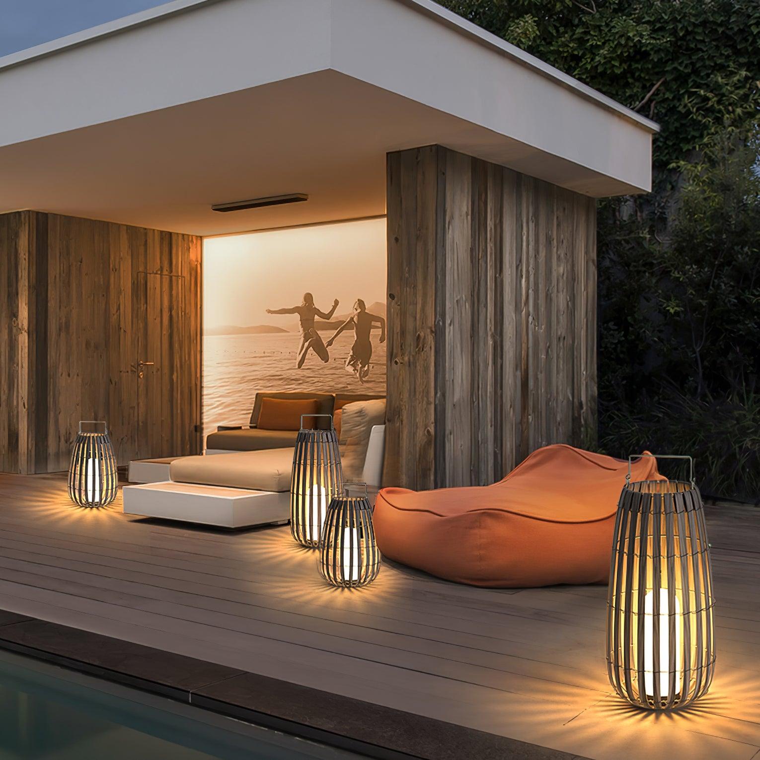 Veshael Tropic Braid Lantern Outdoor Lamp - Letslighting