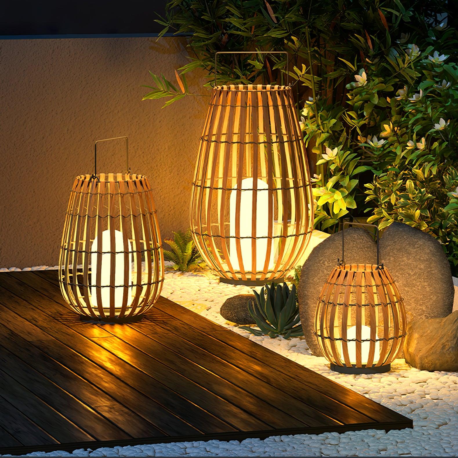 Veshael Tropic Braid Lantern Outdoor Lamp - Letslighting