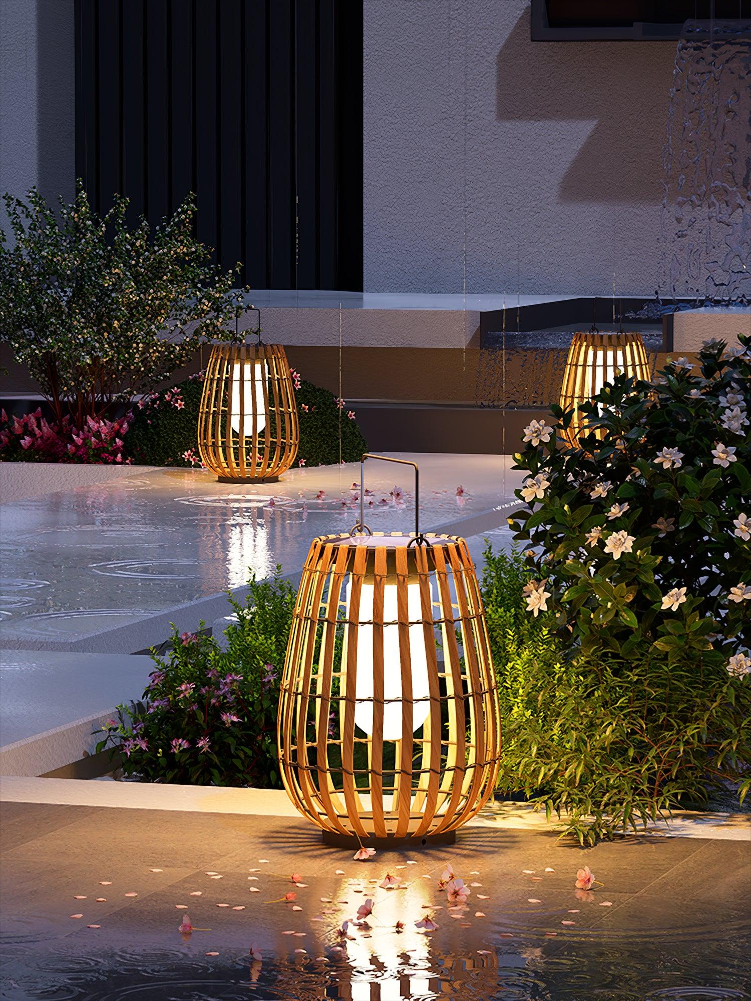 Veshael Tropic Braid Lantern Outdoor Lamp - Letslighting