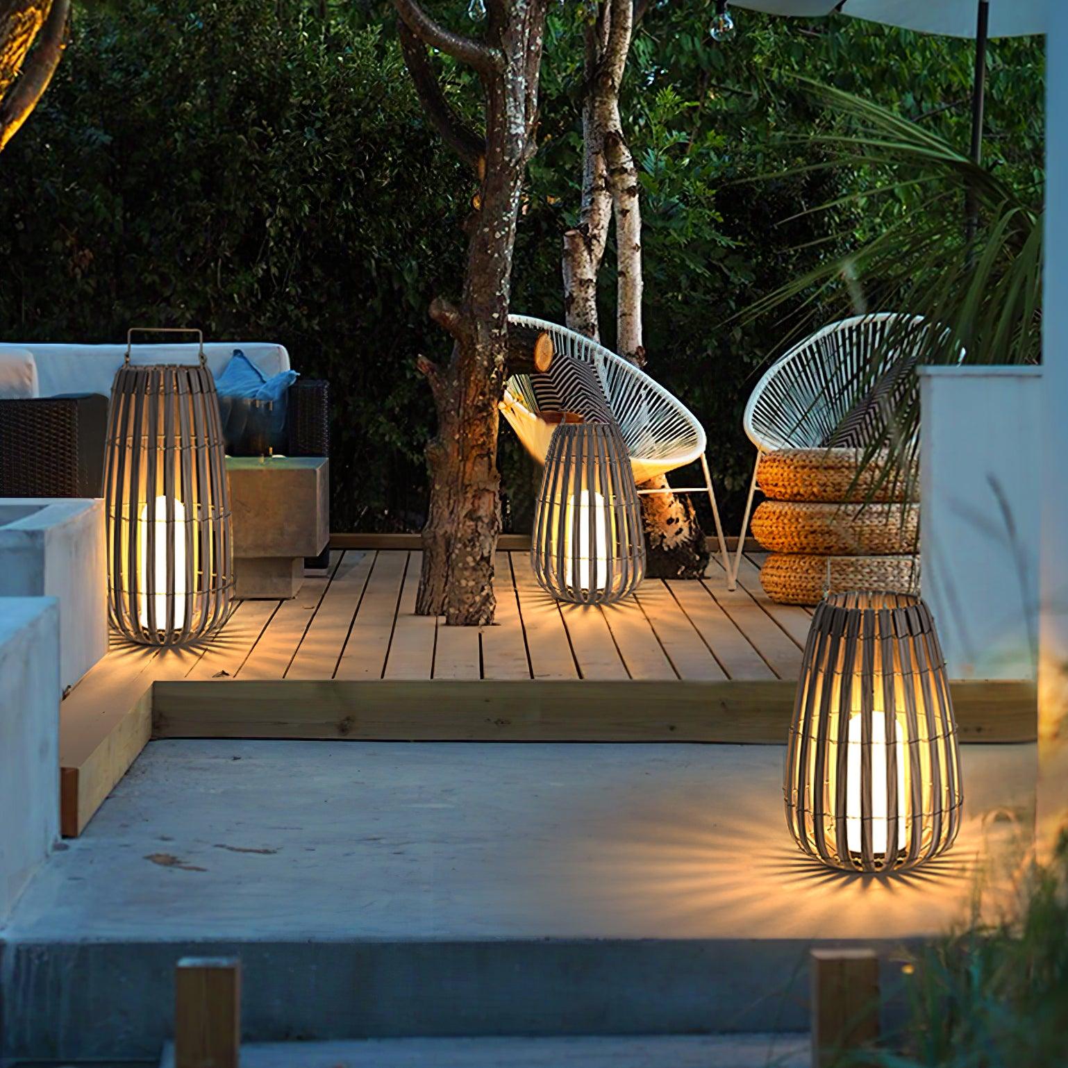 Veshael Tropic Braid Lantern Outdoor Lamp - Letslighting