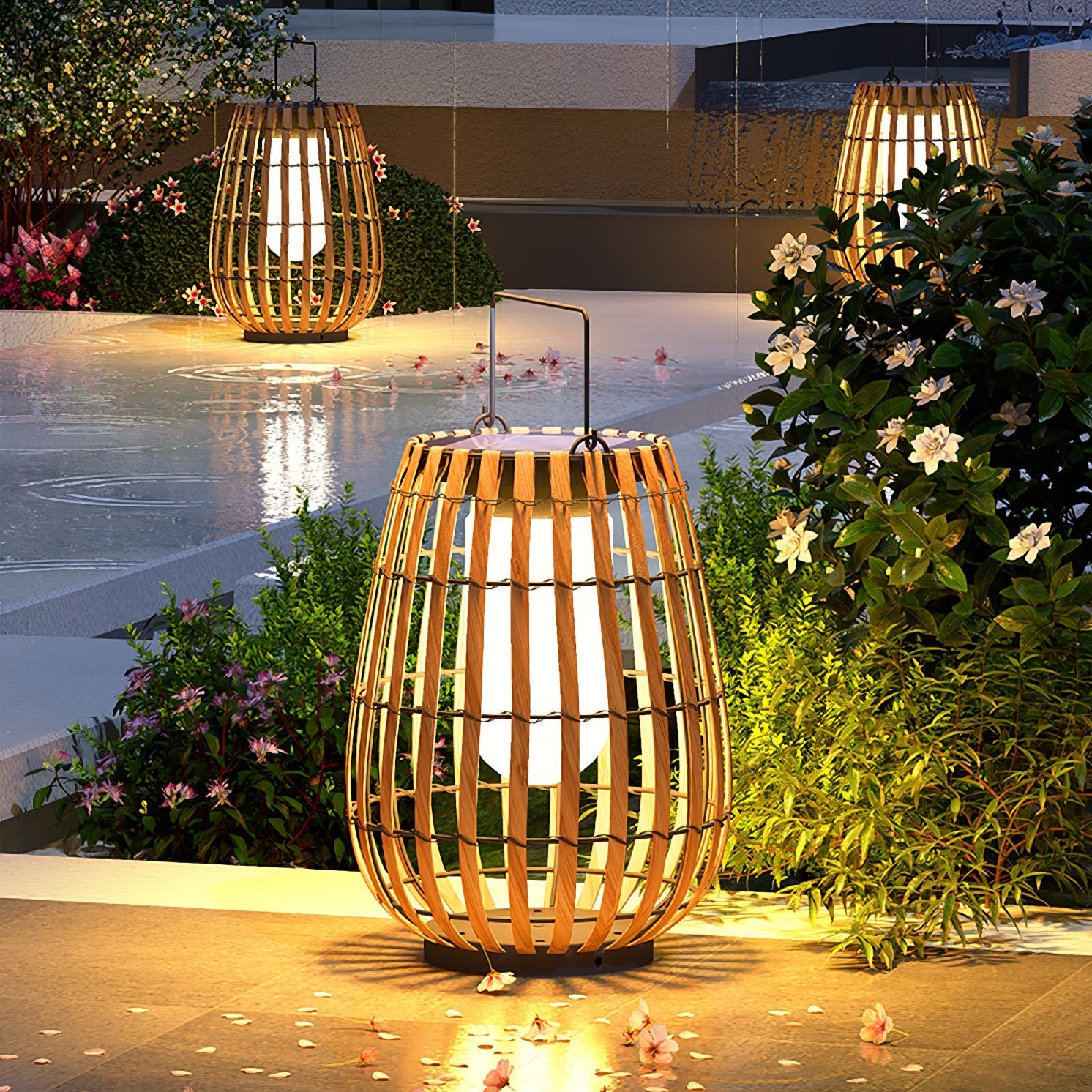 Veshael Tropic Braid Lantern Outdoor Lamp - Letslighting