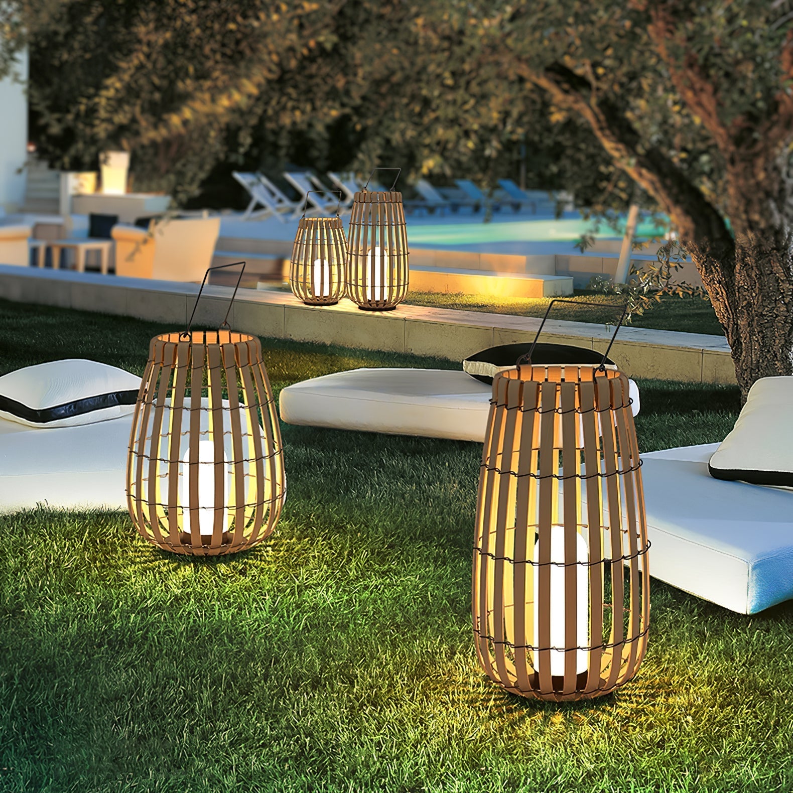 Veshael Tropic Braid Lantern Outdoor Lamp - Letslighting