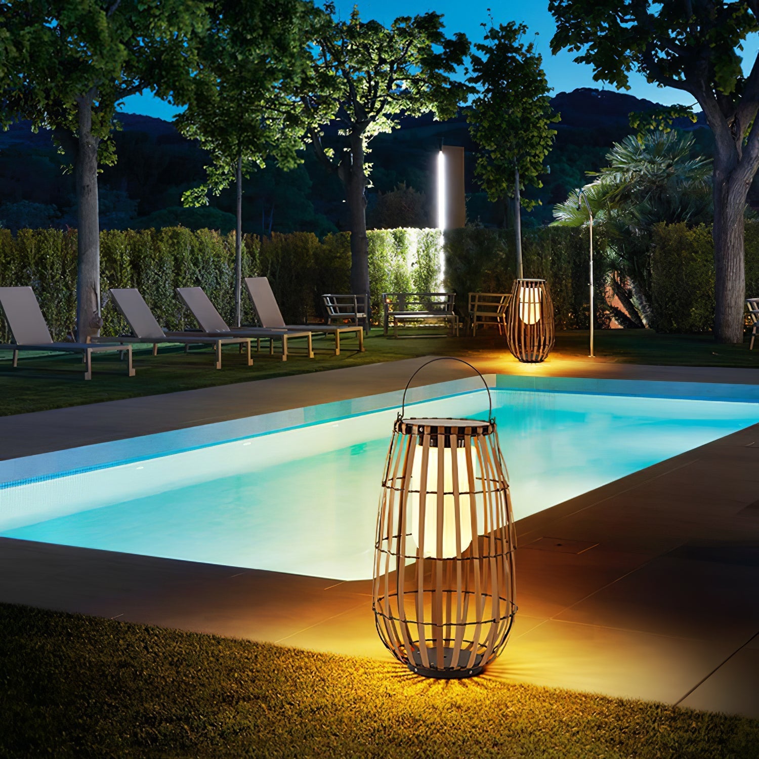 Veshael Tropic Braid Lantern Outdoor Lamp - Letslighting