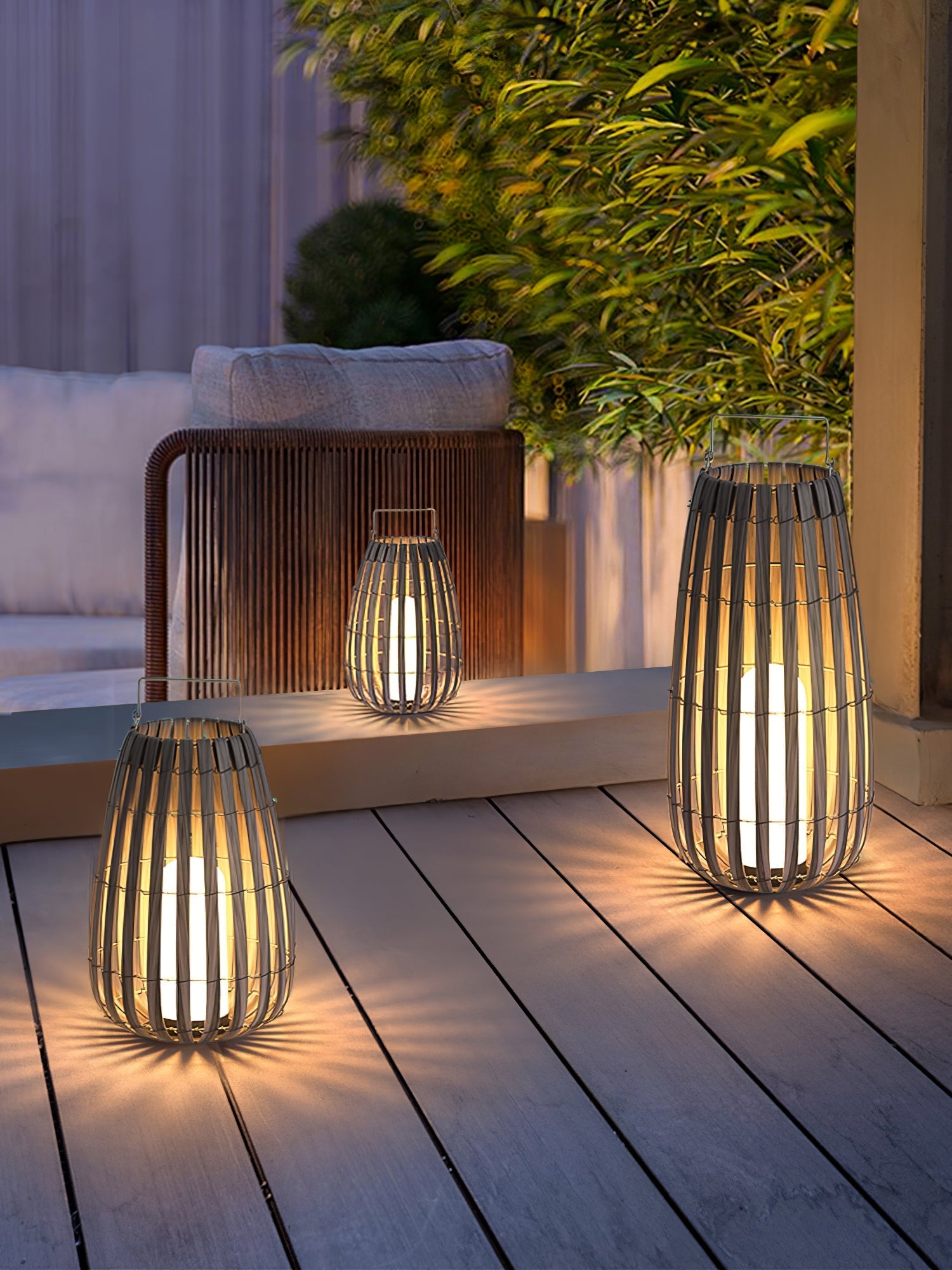 Veshael Tropic Braid Lantern Outdoor Lamp - Letslighting