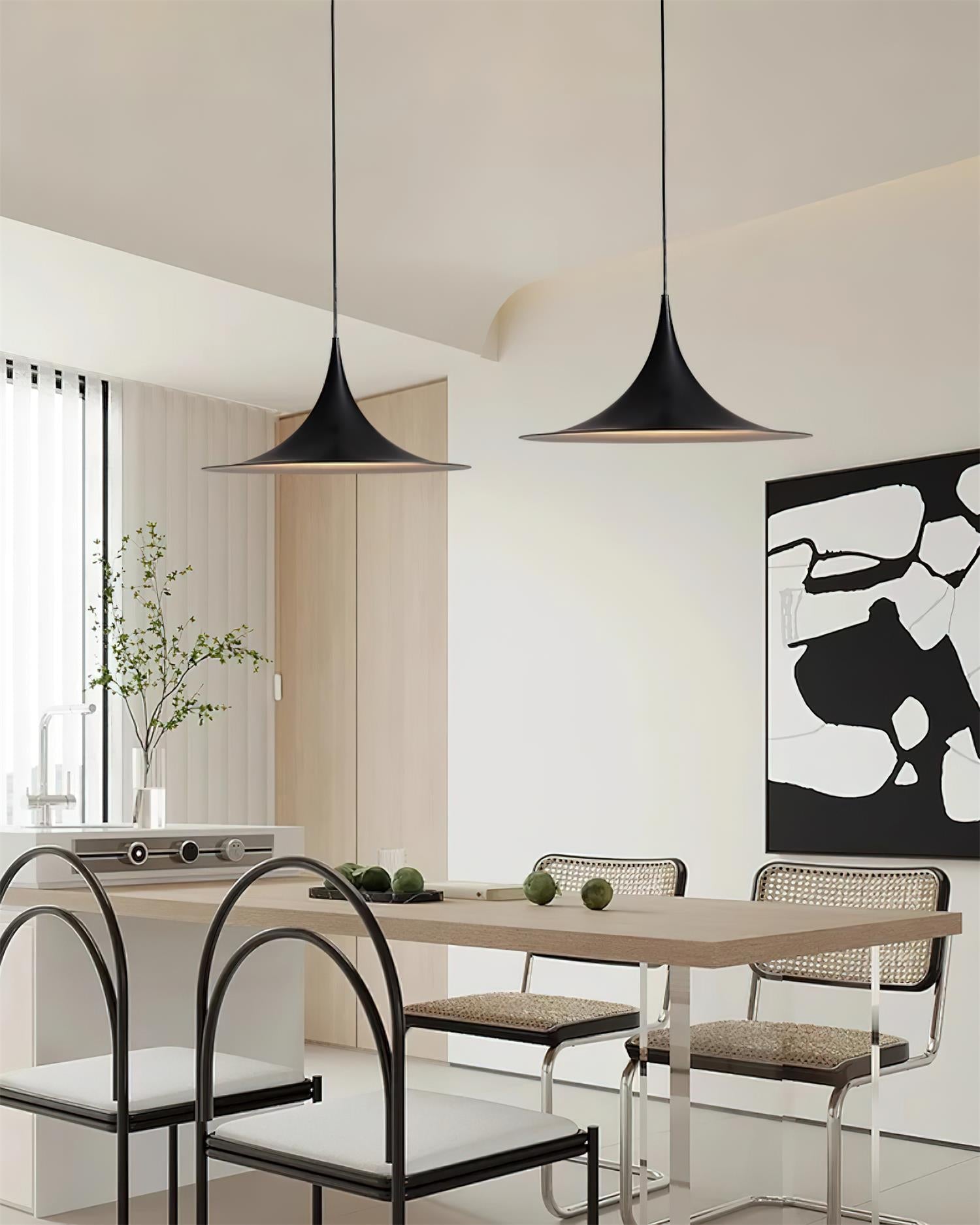 Pendant Lamp Slim Neck and Wide Flare Dining