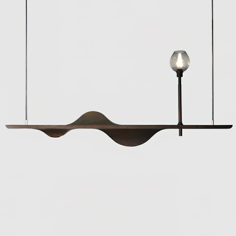 Cushais Wave Wood Pendant Light - Letslighting