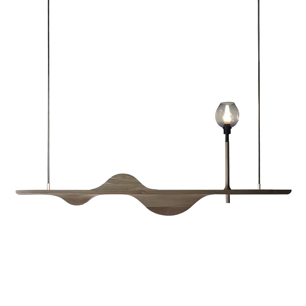 Cushais Wave Wood Pendant Light - Letslighting