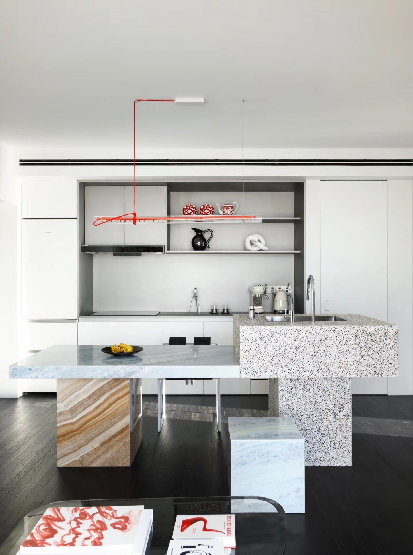 Cata Modern Minimalist Linear LED Glass Pendant Lamp - Letslighting