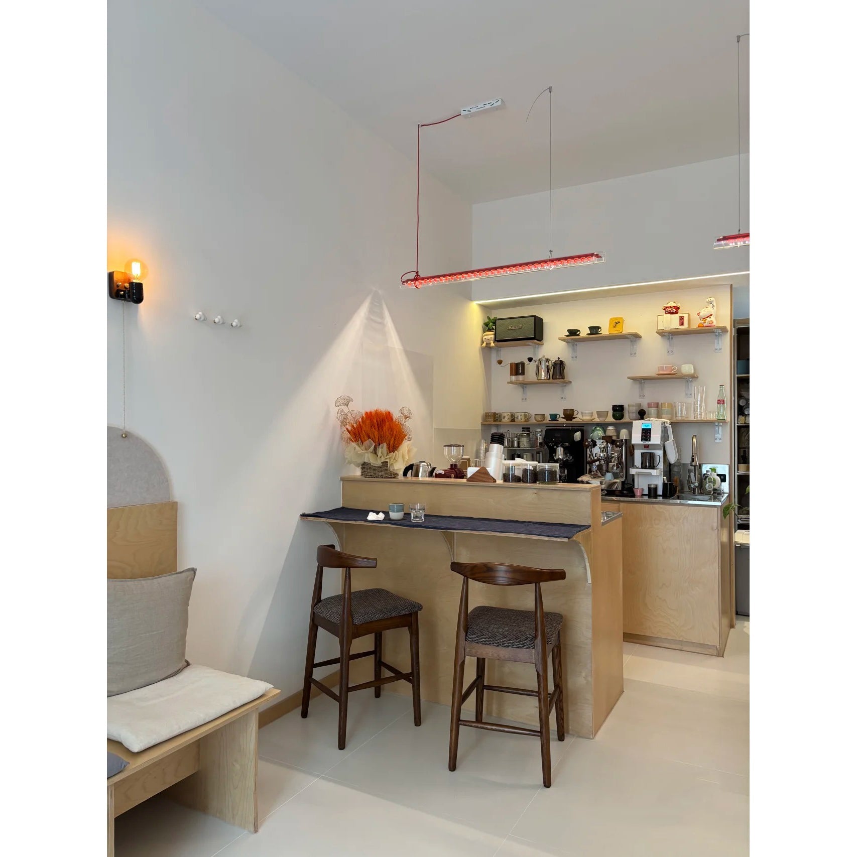 Cata Modern Minimalist Linear LED Glass Pendant Lamp - Letslighting