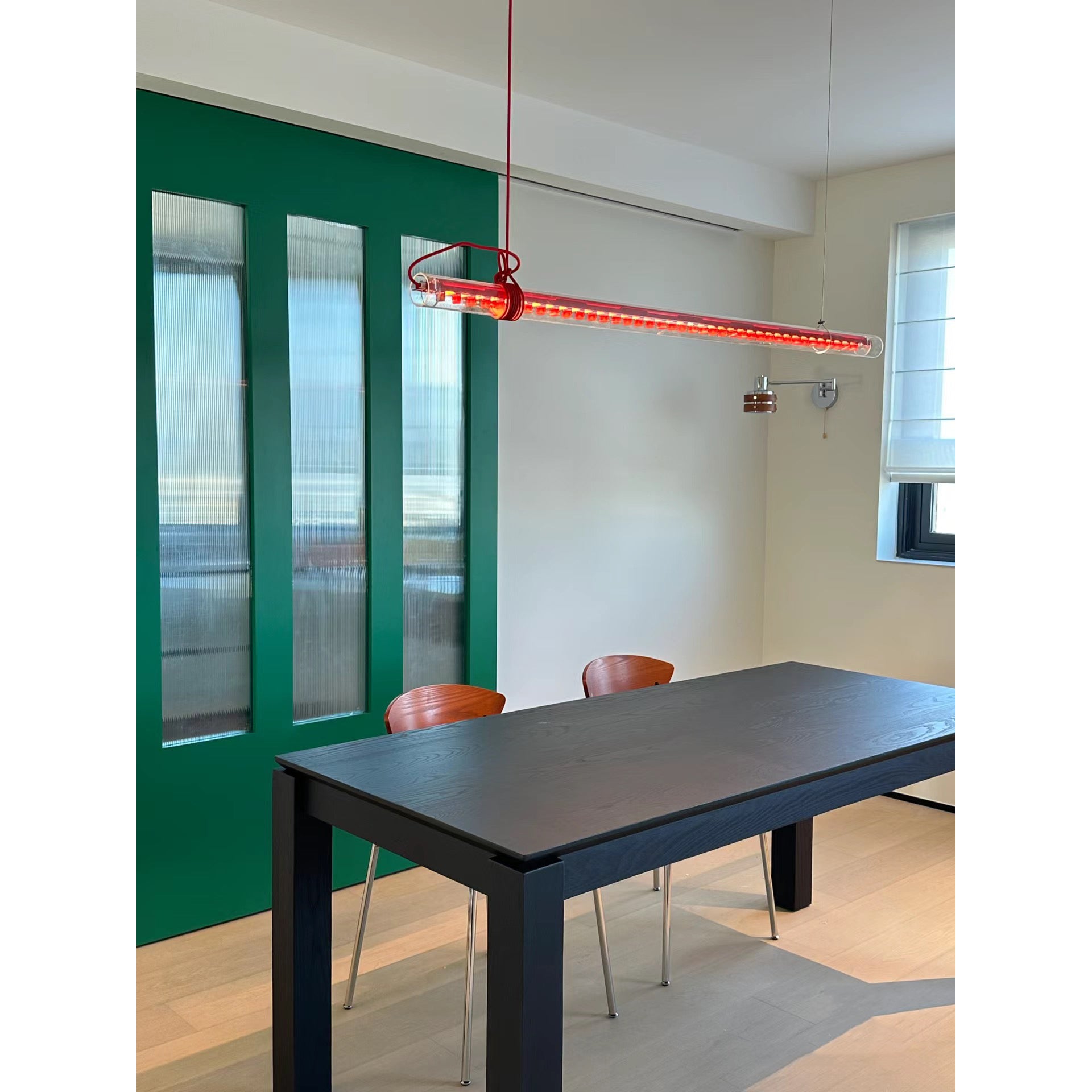 Cata Modern Minimalist Linear LED Glass Pendant Lamp - Letslighting