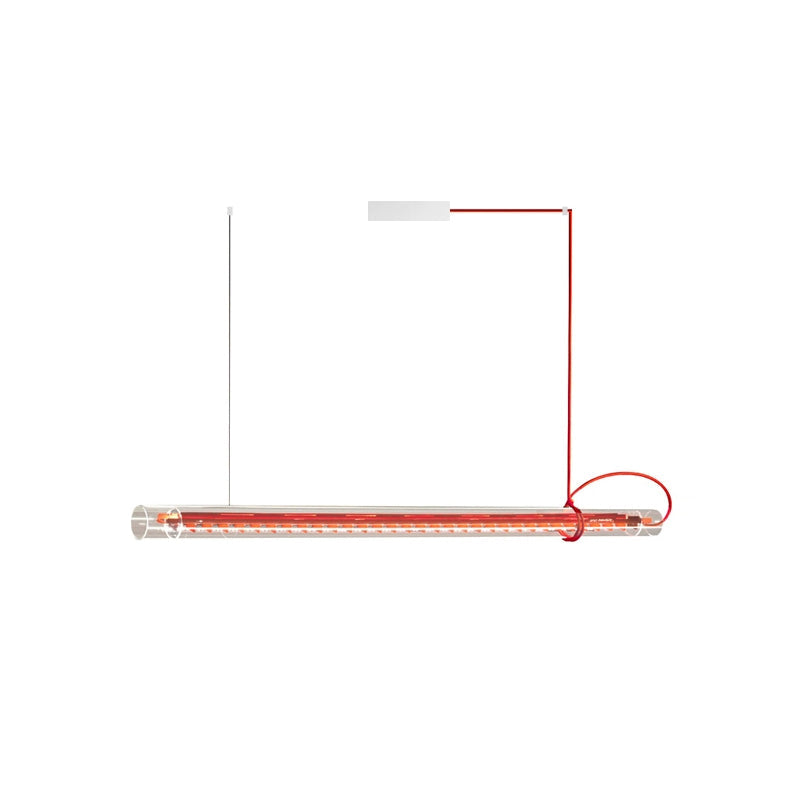 Cata Modern Minimalist Linear LED Glass Pendant Lamp - Letslighting