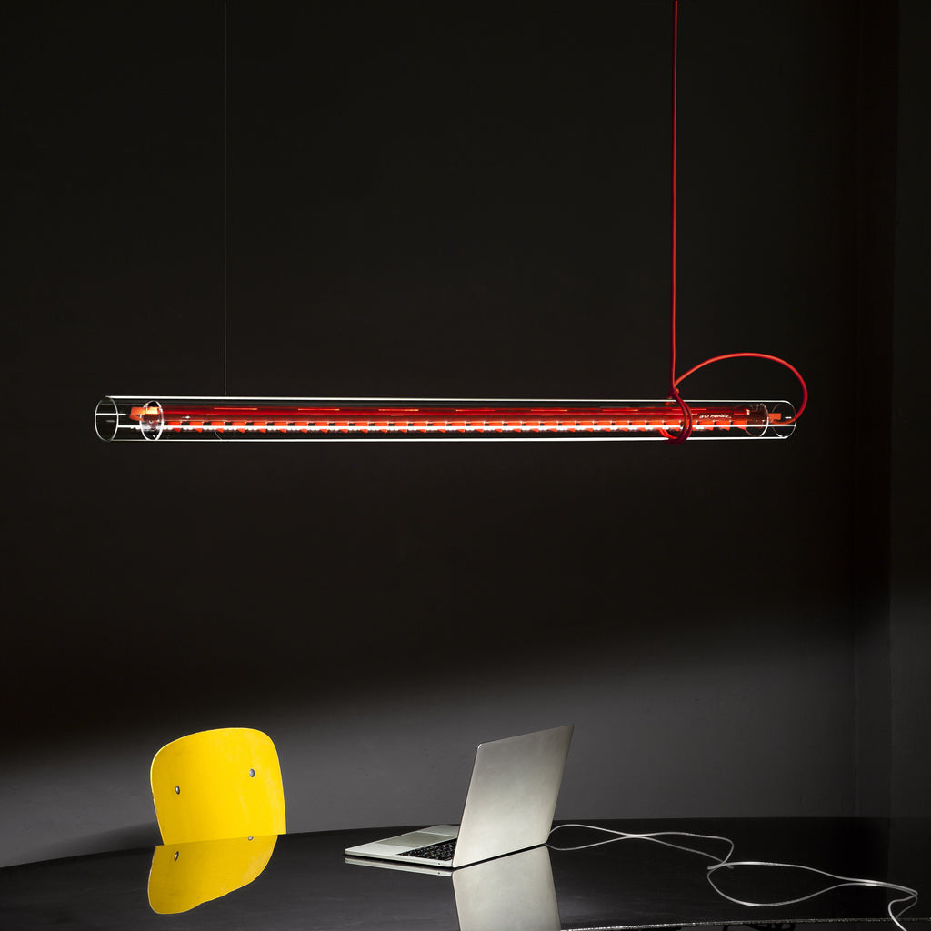 Cata Modern Minimalist Linear LED Glass Pendant Lamp - Letslighting