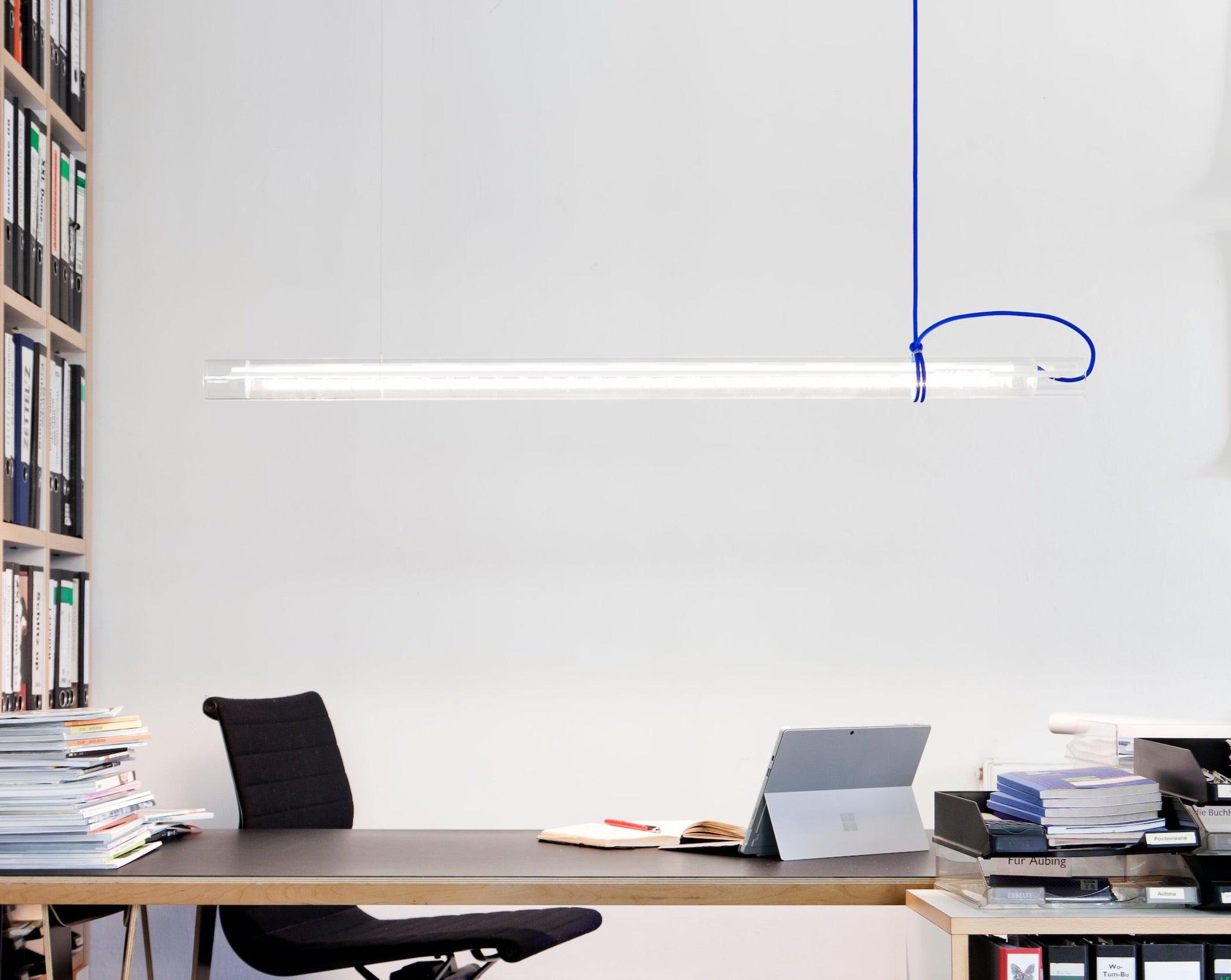 Cata Modern Minimalist Linear LED Glass Pendant Lamp - Letslighting