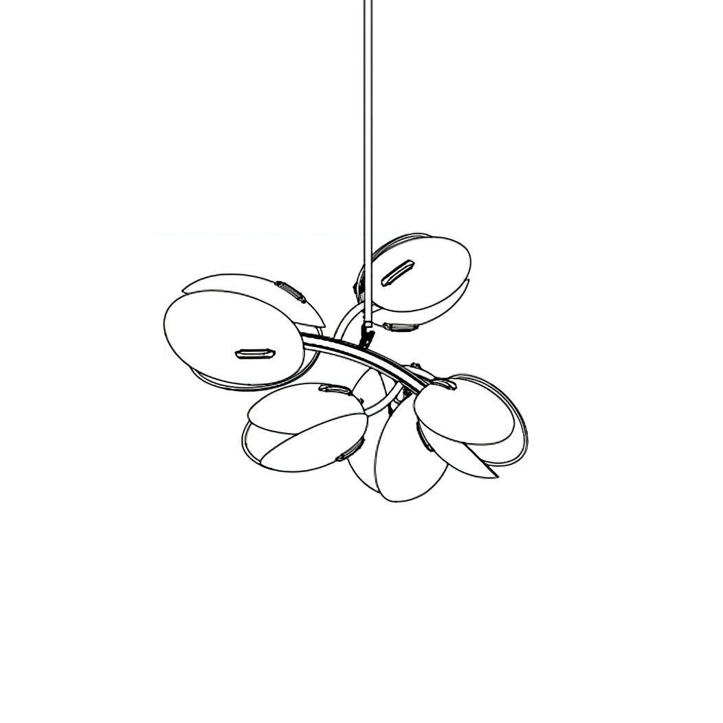 Blossom Contemporary Glass Chandelier - Letslighting