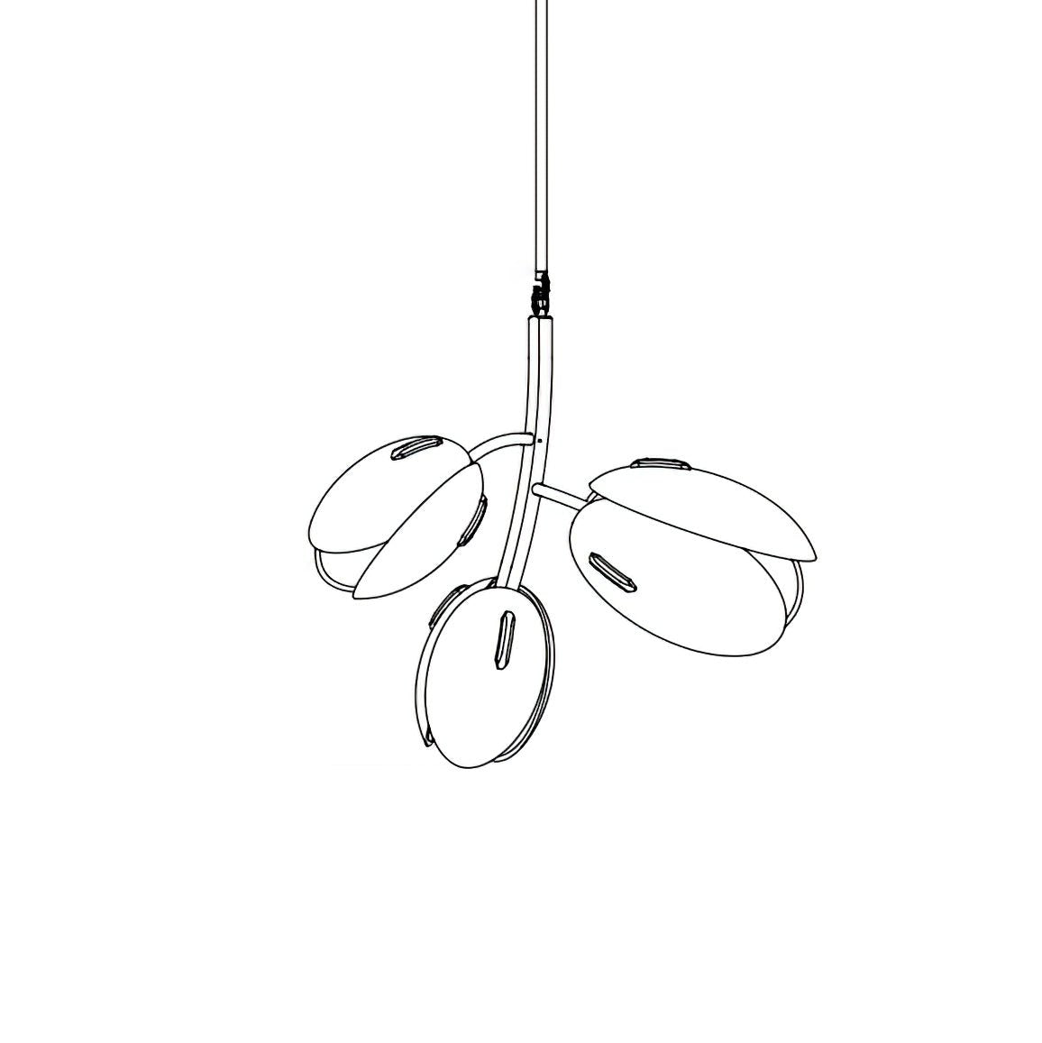 Blossom Contemporary Glass Chandelier - Letslighting