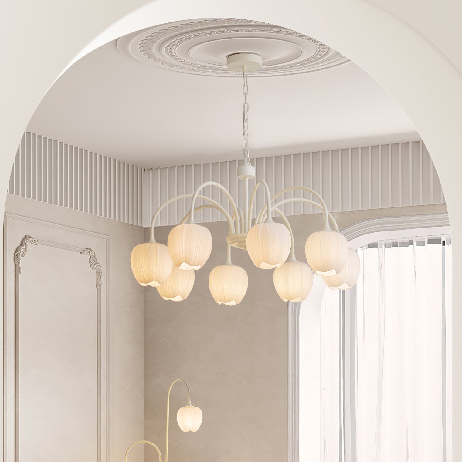 Aria Fresh Tulip Chandeliers - Letslighting