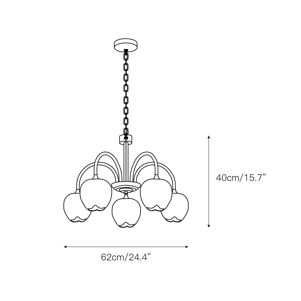 Viloror Matcha Individual Creativity Glass Chandelier - Letslighting