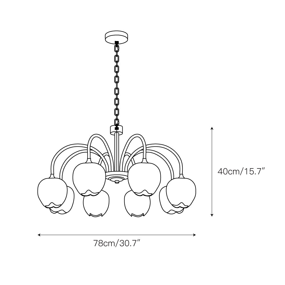 Viloror Matcha Individual Creativity Glass Chandelier - Letslighting