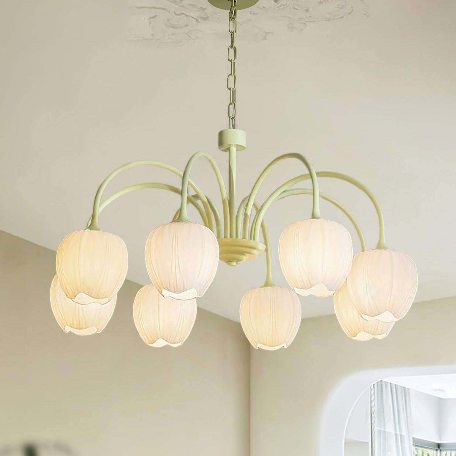 Aria Fresh Tulip Chandeliers - Letslighting